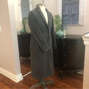 OAK + FORT Dark Gray Wool Coat